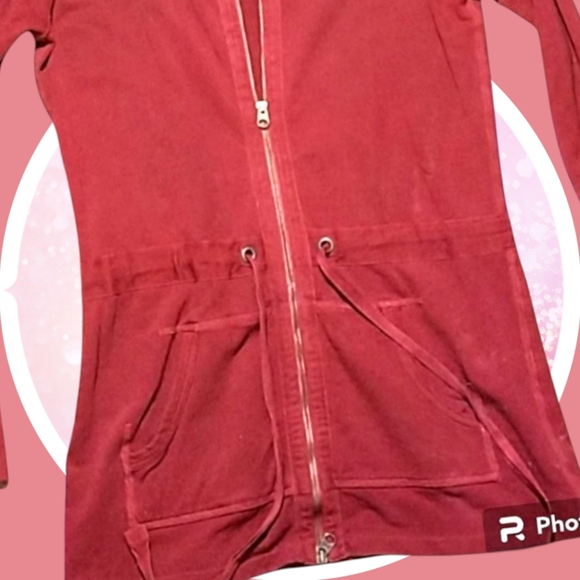 Gap XL Full Zip Hoodie w Pockets & Adjustable Drawstring Waist Double End Zipper - Picture 11 of 14